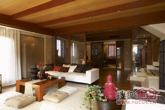 新中式风格--上海龙湖滟澜山高档样板房 