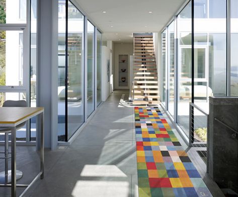 色彩拼图地毯打造时尚家居