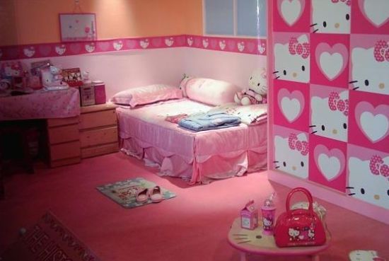 Kitty猫可以说是家喻户晓的了，能住这样美妙的房间是很多女孩子们的梦想。