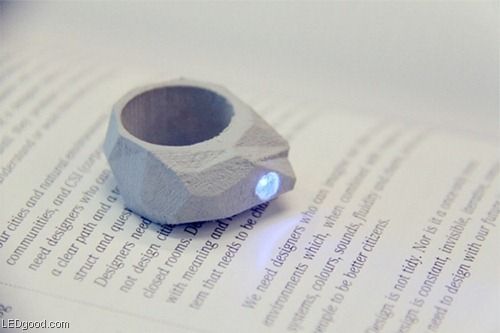 独特的纪念品 LED手电发光戒指(组图) 