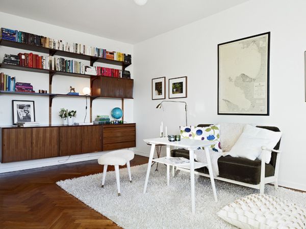 拼花地板干净生活 54平紧凑型单身公寓(组图) 