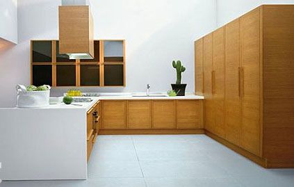 清水木作整体橱柜 打造现代简约厨房(组图) 