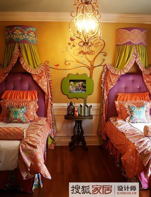 22款缤纷艳丽的卧室设计 让家多一些欢快明亮 