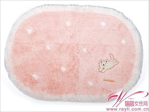 粉色小猫浴室地垫