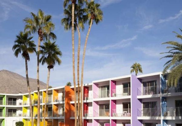 缤纷色彩活力无限 美国加州棕榈泉仙人掌酒店 