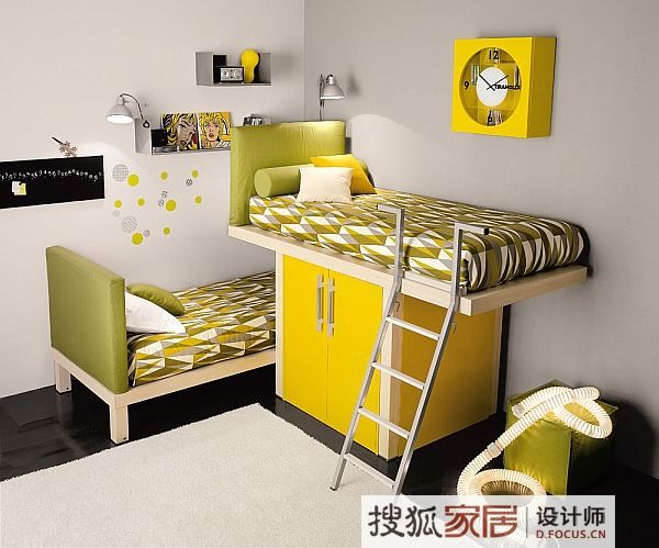 20款卧室组合式家具设计 用设计参与孩子成长 