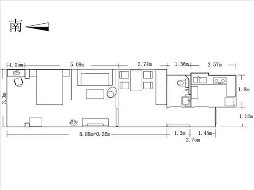 两万元完成装修计划 57平变漂亮婚房(组图) 