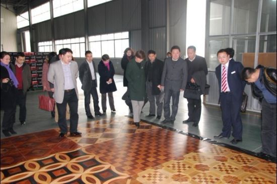 镇江市青商会成员参观肯帝亚地板