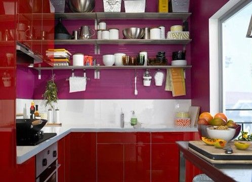 色彩加功能 厨房设计让美观收纳两不误(组图) 