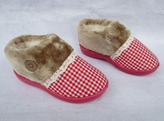 家纺布艺从脚起 温暖与时尚蕾丝拖鞋(组图) 