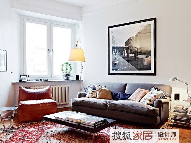 51平米的简约现代单身公寓 来自北欧的纯净家 
