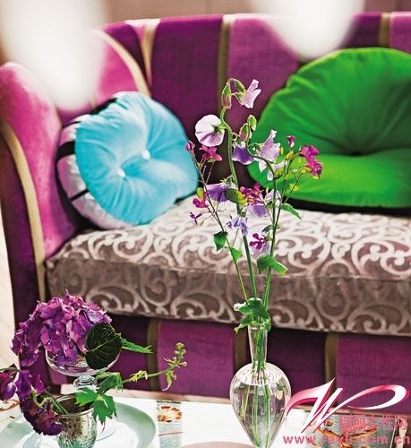 印花丝绒和高光钻石绒面料布艺沙发