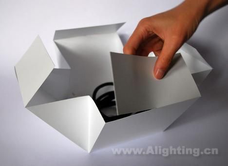 低碳环保的纸盒吊灯 营造氛围高手(组图) 