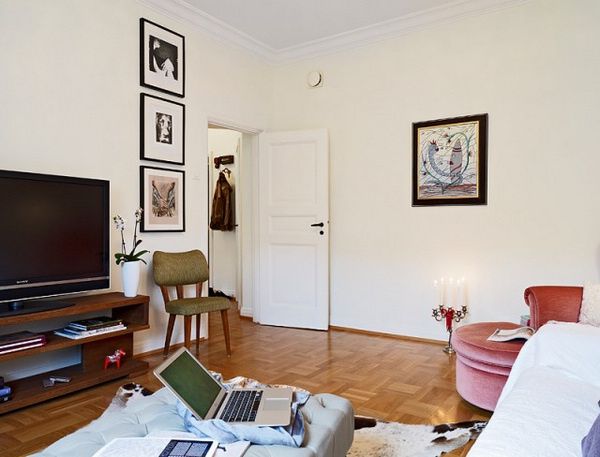 46平米迷人温馨公寓 木地板的几何魅力(组图) 