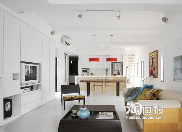 简单现代实用主义 新加坡现代公寓装修设计 
