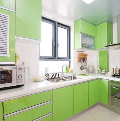 充满活力的绿色给厨房注入无限生机，让烹饪成为另一种享受