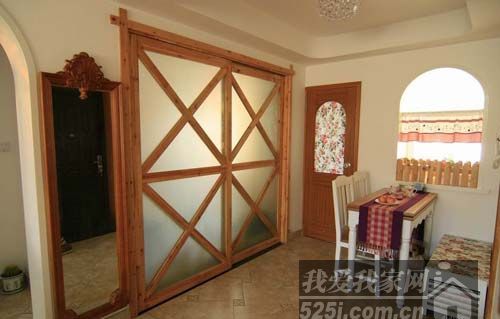 木条玻璃门