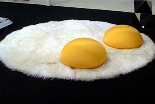 双黄煎蛋地毯