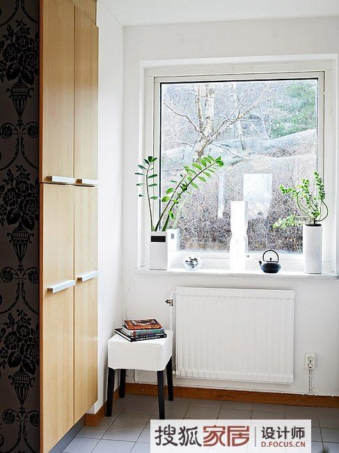 文艺女打造66平米简洁精致的公寓 白色北欧风 