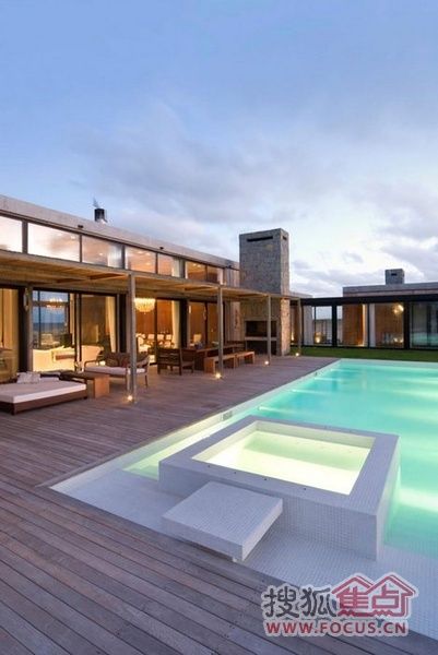 乌拉圭海滩泳池大宅 畅享奢华艺术的家居设计 