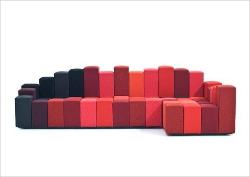灵感创意家具：奇妙的仿声谱图造型沙发(组图) 
