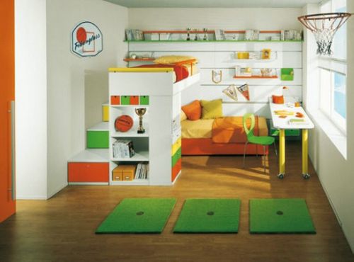 瓷砖创意搭配 41款创意趣味儿童房设计<图> 