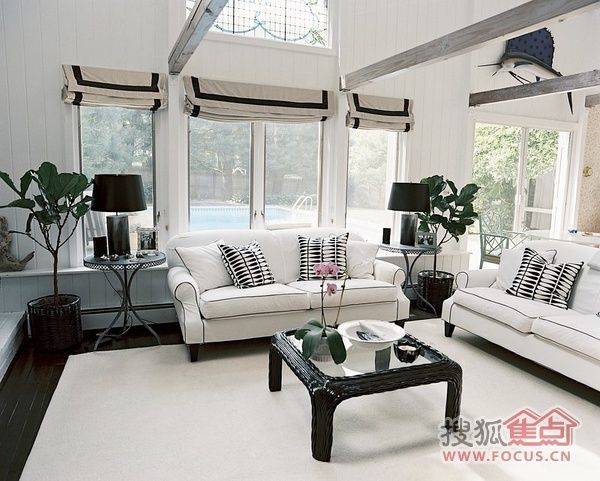 几款温馨浪漫美式客厅设计 实用舒适大气自然 