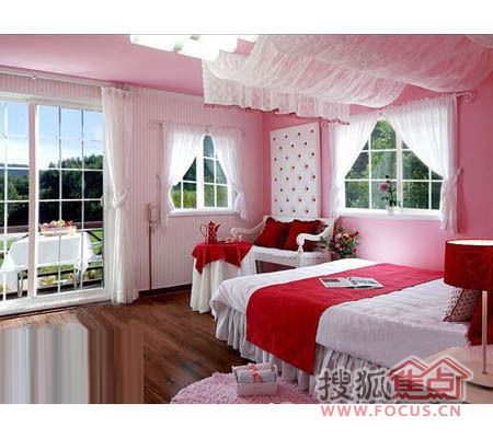 超萌粉嫩卧室家装 打造你的时尚浪漫粉色王国 