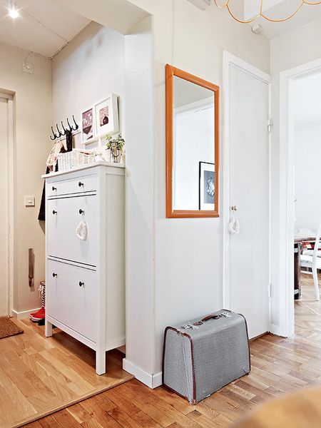 原木色地板装精致生活 瑞典69平米公寓(组图) 