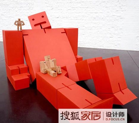 2012米兰设计周 比利时的大玩具Cubebot家具 