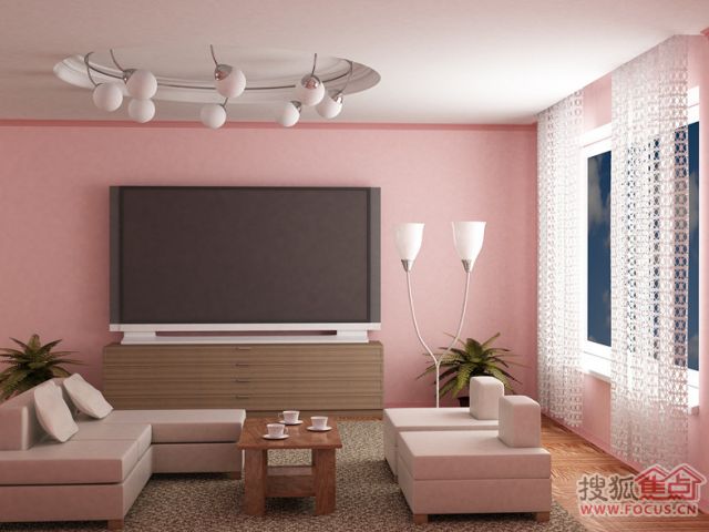 盛春时节粉色空间 点缀清新家居生活（图） 