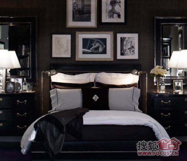 黑白经典之色系列 几款黑白个性时尚卧室设计 