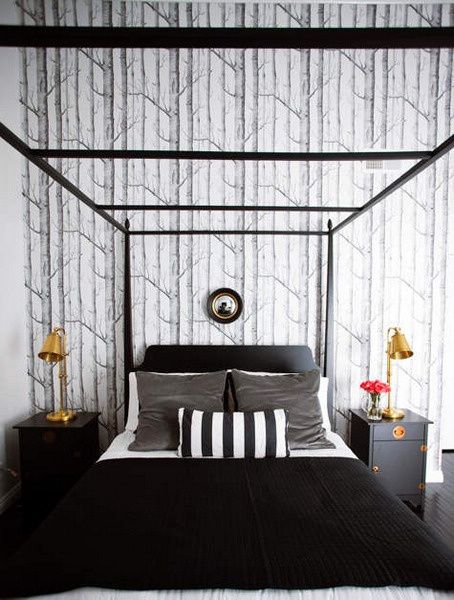 经典之色系列 黑白卧室优雅神秘设计欣赏 