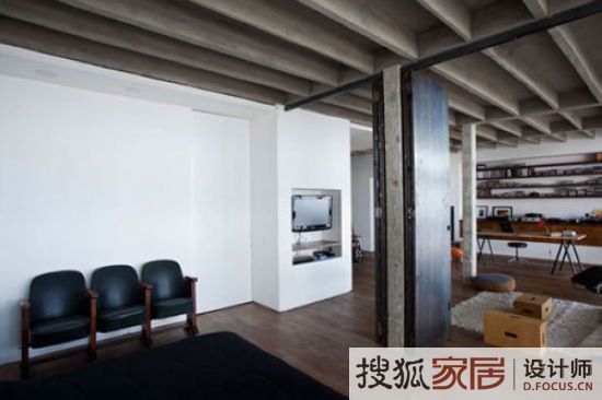 140平现代简约工业气息公寓设计 