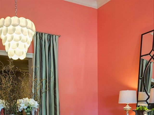 浓情浪漫的家居 粉红大墙渲染气氛（组图） 