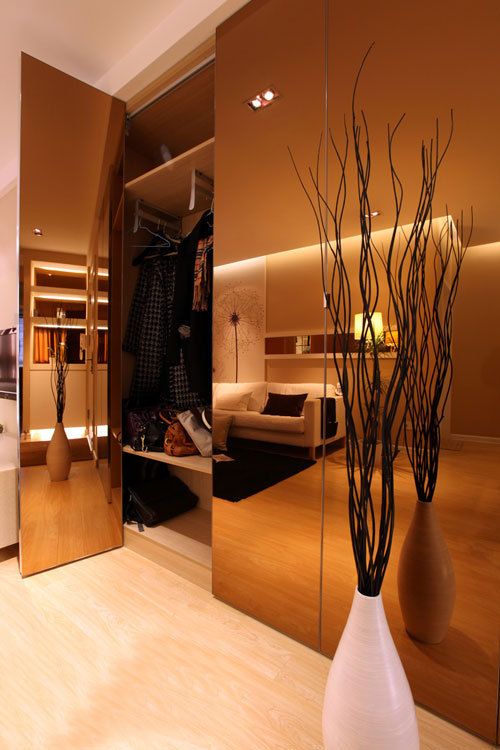 时尚隐形衣柜 打造简洁靓丽的2室2厅(图) 