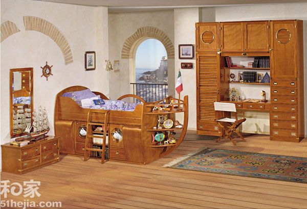 7款实木儿童床 打造孩子的“海贼”梦（图） 