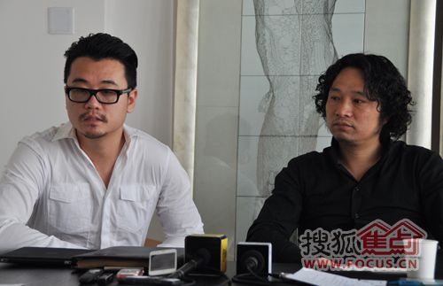 东易日盛集团原创国际设计师：吴巍（左），刘圣权（右）