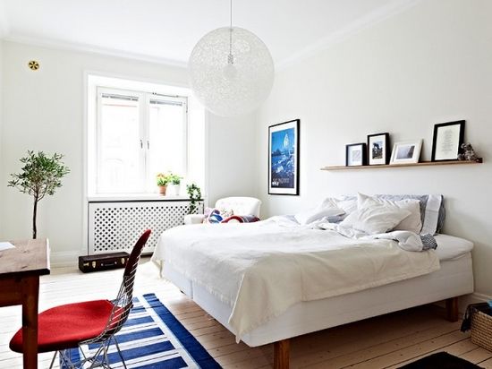 北欧风格 62平米的整洁白色公寓（组图） 