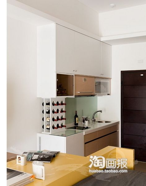 26平米现代极简淡雅绝美小户型公寓（组图） 