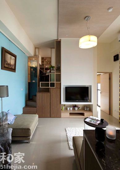 清新天蓝色墙面 点缀15坪单身活力公寓（图） 
