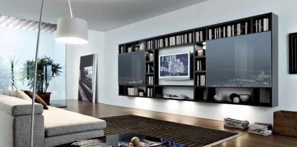 收纳艺术 20个实用靓丽电视背景墙设计(组图) 