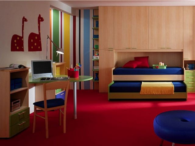 彩色的童话世界 给孩子一个温馨美好的卧室 