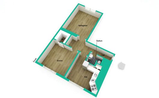 60平两居老房大变身 简单舒适公寓设计(组图) 