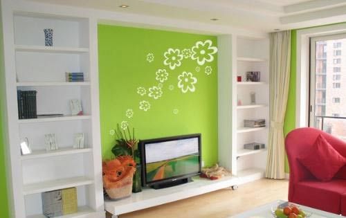 家装DIY 绝美的手绘涂鸦电视背景墙设计(图) 