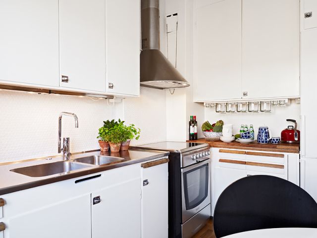 居家小厨房 54平米紧凑型单身公寓设计(组图) 