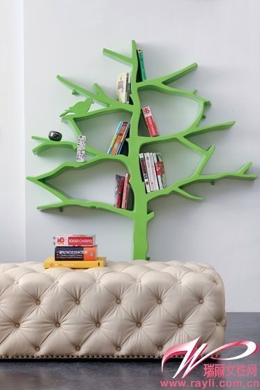 齐物诚品　树木剪影造型书架