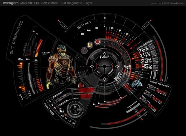 科幻元素十足 复仇者联盟操作UI设计欣赏(图) 