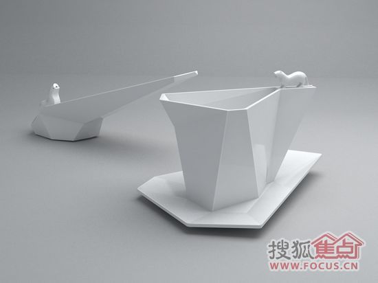 “上上”系列产品设计-上山虎茶杯
