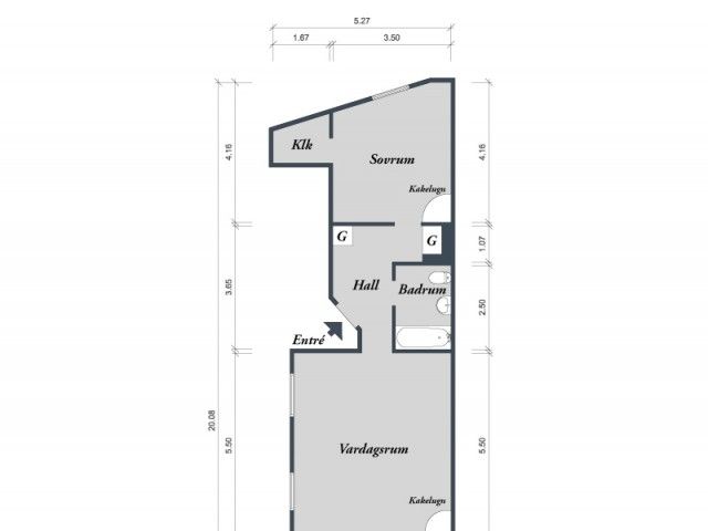 规整四方空间 87平米简洁细长北欧公寓(组图) 
